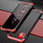 Funda Lujo Marco de Aluminio Carcasa T02 para Apple iPhone 11 Rojo y Negro