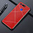 Funda Lujo Marco de Aluminio Carcasa T02 para Huawei Honor V20 Rojo