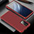 Funda Lujo Marco de Aluminio Carcasa T02 para Huawei Honor X10 5G Rojo