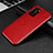 Funda Lujo Marco de Aluminio Carcasa T02 para Huawei P40 Rojo