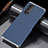 Funda Lujo Marco de Aluminio Carcasa T02 para Oppo Reno4 5G Azul
