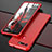 Funda Lujo Marco de Aluminio Carcasa T03 para Huawei Honor View 20 Rojo