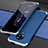 Funda Lujo Marco de Aluminio Carcasa T03 para Xiaomi Redmi K30 Pro Zoom Plata y Azul