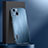 Funda Lujo Marco de Aluminio y Silicona Carcasa Bumper AT1 para Apple iPhone 14 Azul