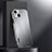 Funda Lujo Marco de Aluminio y Silicona Carcasa Bumper AT1 para Apple iPhone 14 Plus Plata