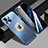Funda Lujo Marco de Aluminio y Silicona Carcasa Bumper con Mag-Safe Magnetic JL1 para Apple iPhone 13 Azul