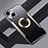Funda Lujo Marco de Aluminio y Silicona Carcasa Bumper con Mag-Safe Magnetic JL3 para Apple iPhone 13 Oro
