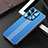Funda Lujo Marco de Aluminio y Silicona Carcasa Bumper J01 para Oppo Find X5 5G Azul