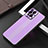 Funda Lujo Marco de Aluminio y Silicona Carcasa Bumper J02 para Oppo Find X3 5G Morado