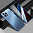 Funda Lujo Marco de Aluminio y Silicona Carcasa Bumper JL1 para Apple iPhone 13 Pro Azul