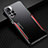 Funda Lujo Marco de Aluminio y Silicona Carcasa Bumper JL2 para Xiaomi Redmi Note 11 Pro+ Plus 5G Rojo