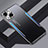 Funda Lujo Marco de Aluminio y Silicona Carcasa Bumper JL3 para Apple iPhone 14 Azul