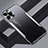 Funda Lujo Marco de Aluminio y Silicona Carcasa Bumper JL3 para Apple iPhone 14 Pro Max Plata