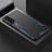 Funda Lujo Marco de Aluminio y Silicona Carcasa Bumper M01 para Samsung Galaxy S22 5G Azul