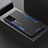 Funda Lujo Marco de Aluminio y Silicona Carcasa Bumper para Samsung Galaxy A52s 5G Azul