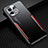 Funda Lujo Marco de Aluminio y Silicona Carcasa Bumper para Xiaomi Mi 11 5G Rojo
