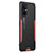 Funda Lujo Marco de Aluminio y Silicona Carcasa Bumper PB1 para OnePlus Nord N20 5G Rojo