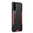 Funda Lujo Marco de Aluminio y Silicona Carcasa Bumper PB1 para OnePlus Nord N200 5G Rojo