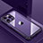 Funda Lujo Marco de Aluminio y Silicona Carcasa Bumper QC1 para Apple iPhone 13 Pro Morado