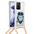 Funda Silicona Carcasa Goma Bling-Bling con Acollador Cordon Lanyard S02 para Xiaomi Mi 11T 5G Multicolor