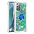 Funda Silicona Carcasa Goma Bling-Bling con Anillo de dedo Soporte S01 para Samsung Galaxy Note 20 5G Verde