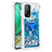 Funda Silicona Carcasa Goma Bling-Bling con Anillo de dedo Soporte S01 para Xiaomi Mi 10T 5G Azul