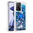 Funda Silicona Carcasa Goma Bling-Bling con Anillo de dedo Soporte S01 para Xiaomi Mi 11T Pro 5G Azul