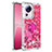 Funda Silicona Carcasa Goma Bling-Bling con Anillo de dedo Soporte S01 para Xiaomi Mi 13 Lite 5G Rosa Roja