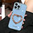 Funda Silicona Carcasa Goma Bling-Bling JL1 para Apple iPhone 13 Pro Azul