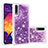 Funda Silicona Carcasa Goma Bling-Bling S01 para Samsung Galaxy A30S Morado