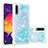 Funda Silicona Carcasa Goma Bling-Bling S01 para Samsung Galaxy A50 Azul Cielo