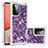 Funda Silicona Carcasa Goma Bling-Bling S01 para Samsung Galaxy A72 5G Morado