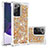 Funda Silicona Carcasa Goma Bling-Bling S01 para Samsung Galaxy Note 20 Ultra 5G Oro