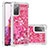 Funda Silicona Carcasa Goma Bling-Bling S01 para Samsung Galaxy S20 FE (2022) 5G Rosa Roja