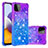 Funda Silicona Carcasa Goma Bling-Bling S02 para Samsung Galaxy A22s 5G Morado