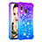 Funda Silicona Carcasa Goma Bling-Bling S02 para Samsung Galaxy A40 Morado