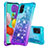 Funda Silicona Carcasa Goma Bling-Bling S02 para Samsung Galaxy A51 4G Azul Cielo