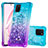Funda Silicona Carcasa Goma Bling-Bling S02 para Samsung Galaxy A81 Azul Cielo