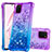 Funda Silicona Carcasa Goma Bling-Bling S02 para Samsung Galaxy A81 Morado