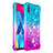 Funda Silicona Carcasa Goma Bling-Bling S02 para Samsung Galaxy M10 Azul Cielo