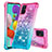 Funda Silicona Carcasa Goma Bling-Bling S02 para Samsung Galaxy M40S Rosa