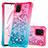 Funda Silicona Carcasa Goma Bling-Bling S02 para Samsung Galaxy Note 10 Lite Rosa