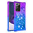 Funda Silicona Carcasa Goma Bling-Bling S02 para Samsung Galaxy Note 20 Ultra 5G Morado