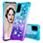 Funda Silicona Carcasa Goma Bling-Bling S02 para Samsung Galaxy S20 5G Azul Cielo