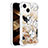 Funda Silicona Carcasa Goma Bling-Bling S03 para Apple iPhone 13 Oro