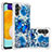 Funda Silicona Carcasa Goma Bling-Bling S03 para Samsung Galaxy A13 5G Azul