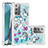 Funda Silicona Carcasa Goma Bling-Bling S03 para Samsung Galaxy Note 20 5G Azul Cielo