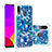 Funda Silicona Carcasa Goma Bling-Bling S05 para Samsung Galaxy A30 Azul