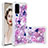 Funda Silicona Carcasa Goma Bling-Bling S05 para Samsung Galaxy S20 5G Rosa Roja