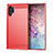 Funda Silicona Carcasa Goma Line C01 para Samsung Galaxy Note 10 Plus 5G Rojo